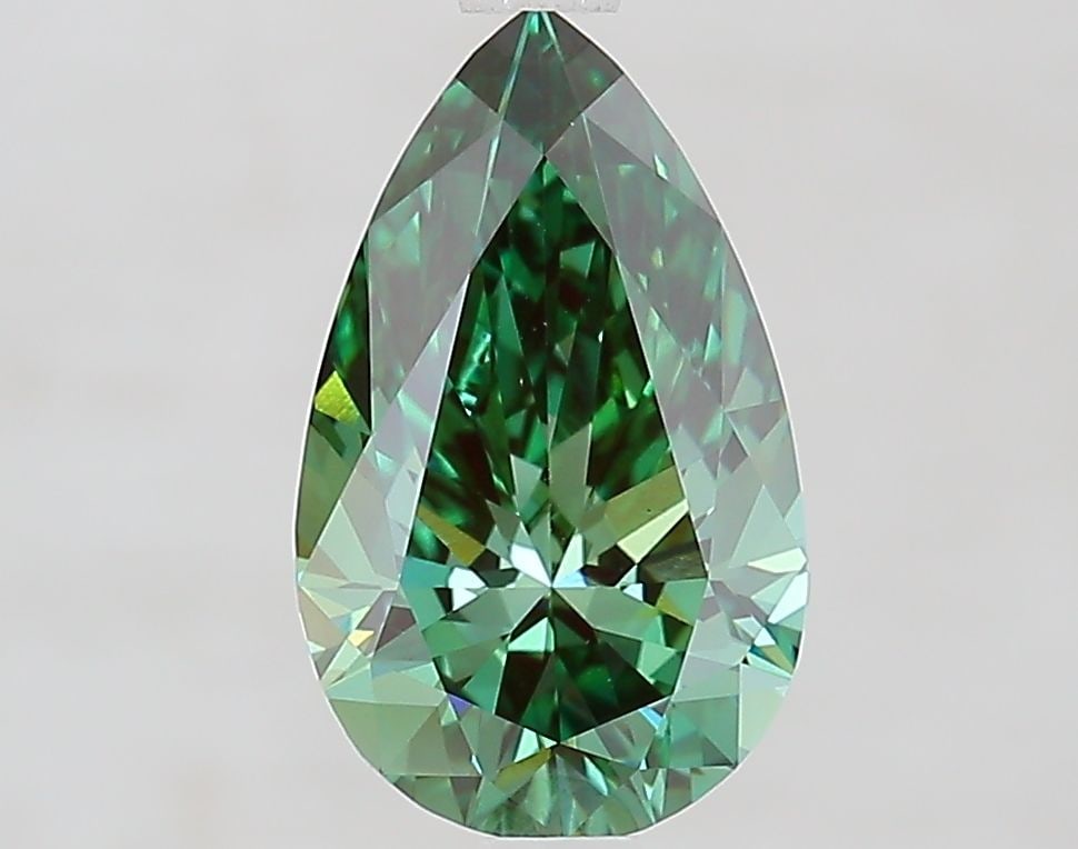 Loose Diamond - PEAR 2.0ct Fancy Vivid Green VS1: Loose Diamond - PEAR 2.0ct Fancy Vivid Green VS1 Source: This is a real non-mined Diamond that has been grown in a lab Shape: PEAR Carats: 2.0 Color: Fancy Vivid Green Certification: IGI Video: