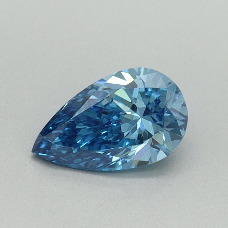 Loose Diamond - PEAR 0.52ct Fancy Vivid Blue VS2: Loose Diamond - PEAR 0.52ct Fancy Vivid Blue VS2 Source: This is a real non-mined Diamond that has been grown in a lab Shape: PEAR Carats: 0.52 Color: Fancy Vivid Blue Certification: IGI Video: