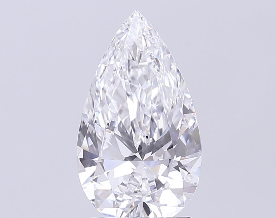 Loose Diamond - PEAR 2.15ct D VS2: Loose Diamond - PEAR 2.15ct D VS2 Source: This is a real non-mined Diamond that has been grown in a lab Shape: PEAR Carats: 2.15 Color: D Clarity: VS2 Certification: IGI Video:
