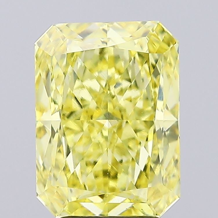 Loose Diamond - RADIANT 3.59ct Fancy Vivid Yellow VS1: Loose Diamond - RADIANT 3.59ct Fancy Vivid Yellow VS1 Source: This is a real non-mined Diamond that has been grown in a lab Shape: RADIANT Carats: 3.59 Color: Fancy Vivid Yellow Certification: IGI Vid