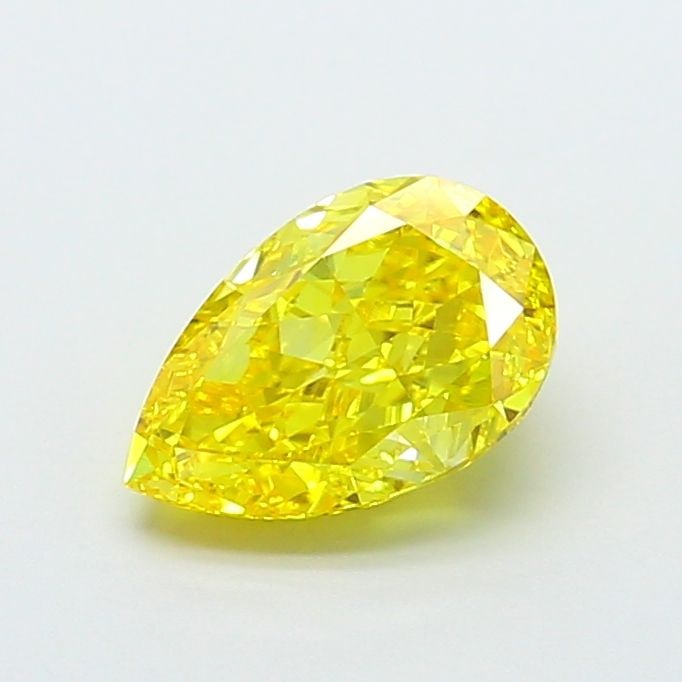 Loose Diamond - PEAR 2.03ct Fancy Vivid Yellow VS1: Loose Diamond - PEAR 2.03ct Fancy Vivid Yellow VS1 Source: This is a real non-mined Diamond that has been grown in a lab Shape: PEAR Carats: 2.03 Color: Fancy Vivid Yellow Certification: IGI Video: