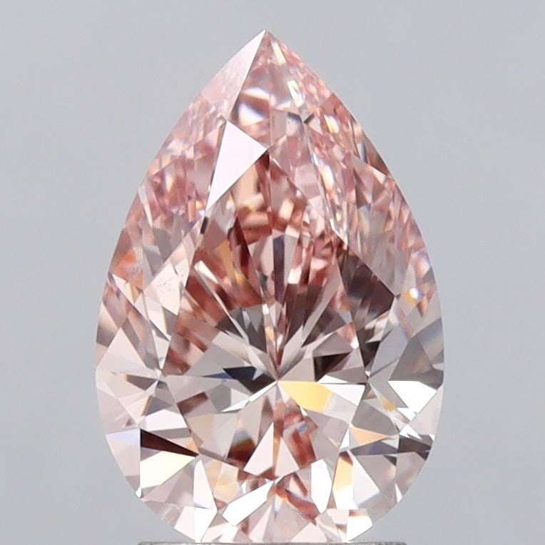 Loose Diamond - PEAR 2.65ct Fancy Intense Pink VS1: Loose Diamond - PEAR 2.65ct Fancy Intense Pink VS1 Source: This is a real non-mined Diamond that has been grown in a lab Shape: PEAR Carats: 2.65 Color: Fancy Intense Pink Certification: IGI Video: