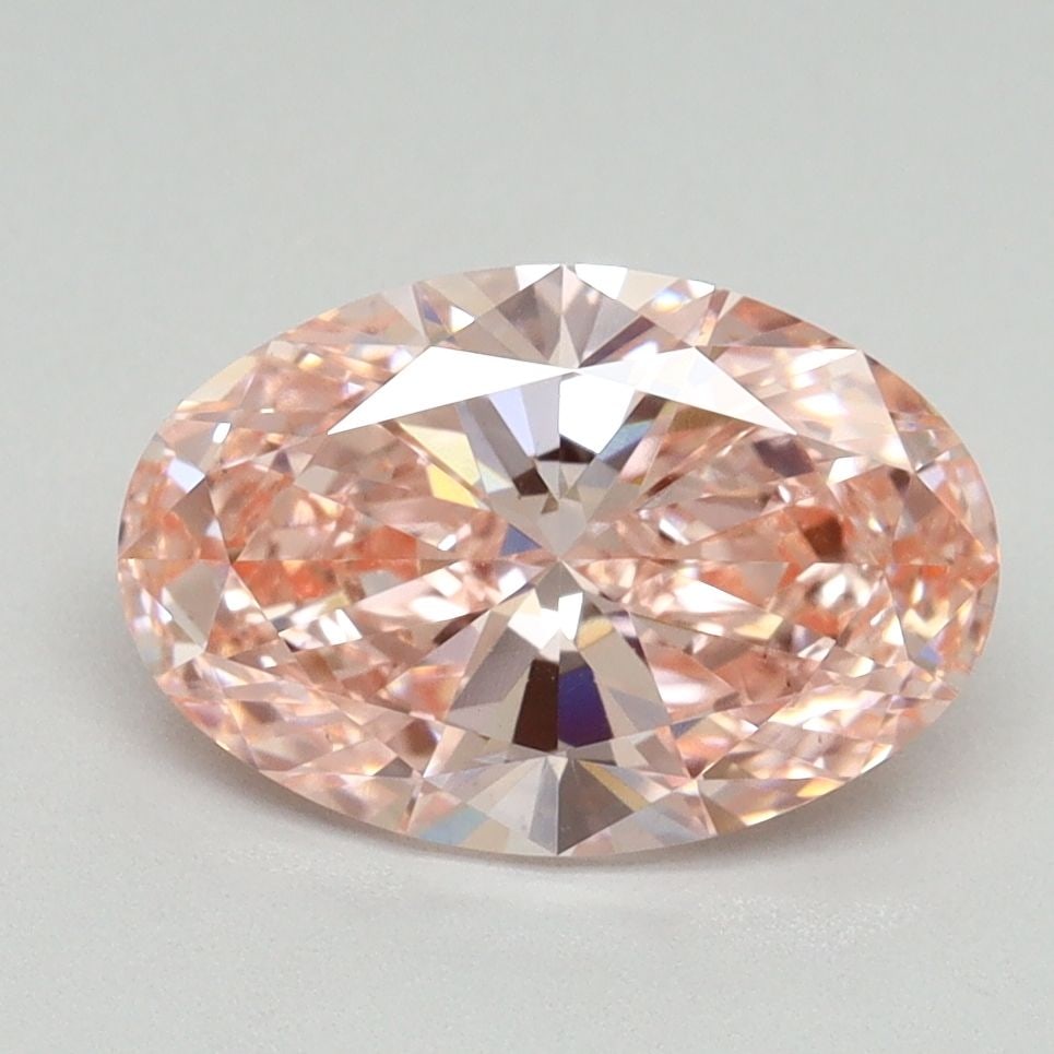 Loose Diamond - OVAL 2.07ct Fancy Vivid Pink VS2: Loose Diamond - OVAL 2.07ct Fancy Vivid Pink VS2 Source: This is a real non-mined Diamond that has been grown in a lab Shape: OVAL Carats: 2.07 Color: Fancy Vivid Pink Certification: IGI Video: