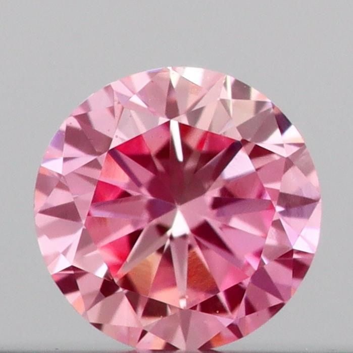 Loose Diamond - ROUND 0.13ct Fancy Vivid Pink VVS2: Loose Diamond - ROUND 0.13ct Fancy Vivid Pink VVS2 Source: This is a real non-mined Diamond that has been grown in a lab Shape: ROUND Carats: 0.13 Color: Fancy Vivid Pink Certification: IGI Video: