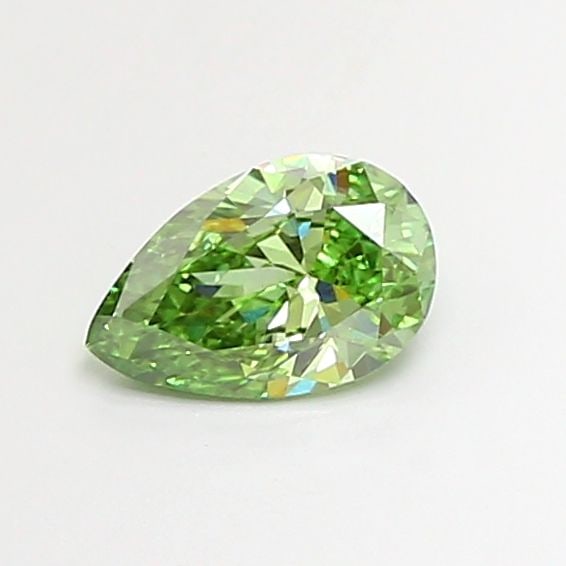 Loose Diamond - PEAR 1.03ct Fancy Vivid Green VS1: Loose Diamond - PEAR 1.03ct Fancy Vivid Green VS1 Source: This is a real non-mined Diamond that has been grown in a lab Shape: PEAR Carats: 1.03 Color: Fancy Vivid Green Certification: IGI Video: