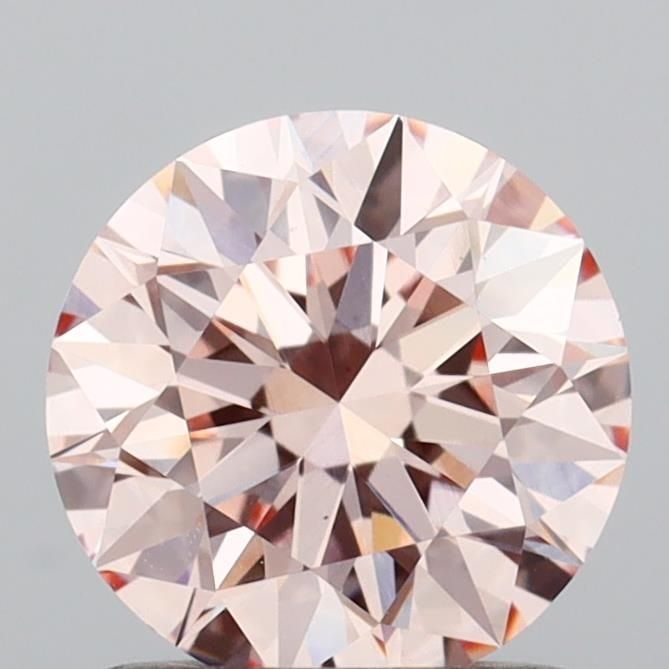 Ideal Loose Diamond - ROUND 1.04ct Fancy Pink VS1: Ideal Loose Diamond - ROUND 1.04ct Fancy Pink VS1 Source: This is a real non-mined Diamond that has been grown in a lab Shape: ROUND Carats: 1.04 Color: Fancy Pink Certification: IGI Video: