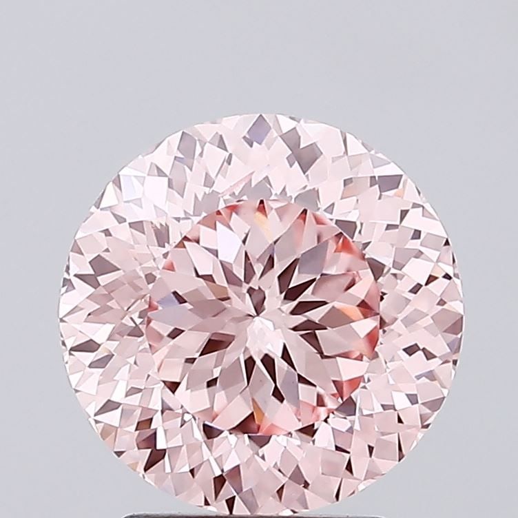 Loose Diamond - ROUND 2.81ct Fancy Intense Pink VS2: Loose Diamond - ROUND 2.81ct Fancy Intense Pink VS2 Source: This is a real non-mined Diamond that has been grown in a lab Shape: ROUND Carats: 2.81 Color: Fancy Intense Pink Certification: IGI Video: