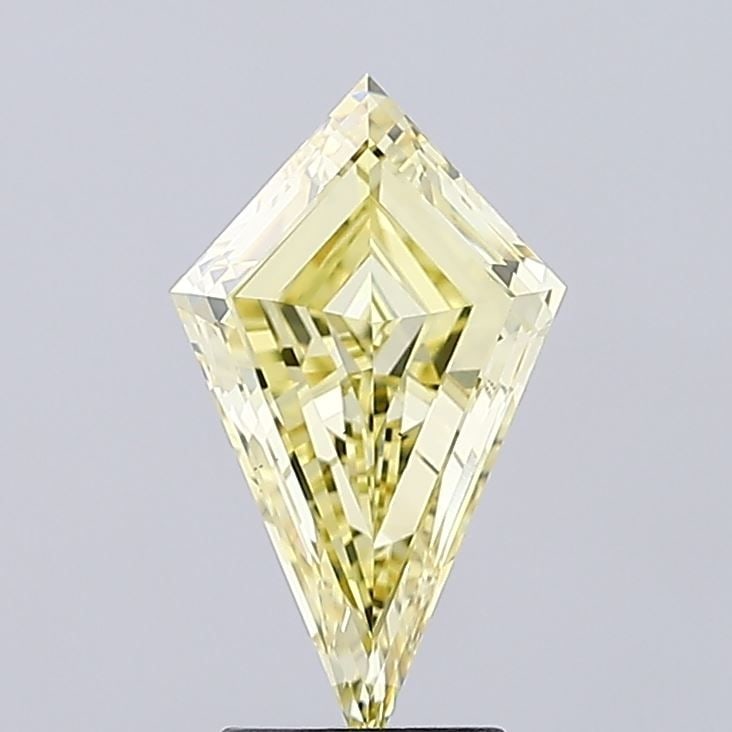 Loose Diamond - KITE 2.51ct Fancy Intense Yellow VS1: Loose Diamond - KITE 2.51ct Fancy Intense Yellow VS1 Source: This is a real non-mined Diamond that has been grown in a lab Shape: KITE Carats: 2.51 Color: Fancy Intense Yellow Certification: IGI Video