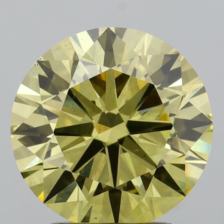 Ideal Loose Diamond - ROUND 2.36ct Fancy Yellow VS2: Ideal Loose Diamond - ROUND 2.36ct Fancy Yellow VS2 Source: This is a real non-mined Diamond that has been grown in a lab Shape: ROUND Carats: 2.36 Color: Fancy Yellow Certification: IGI Video: