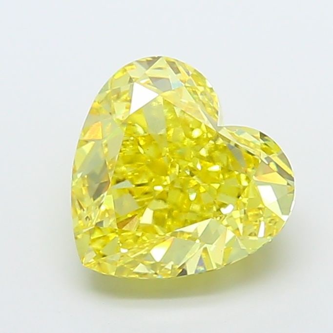 Loose Diamond - HEART 8.0ct Fancy Vivid Yellow VS1: Loose Diamond - HEART 8.0ct Fancy Vivid Yellow VS1 Source: This is a real non-mined Diamond that has been grown in a lab Shape: HEART Carats: 8.0 Color: Fancy Vivid Yellow Certification: IGI Video: