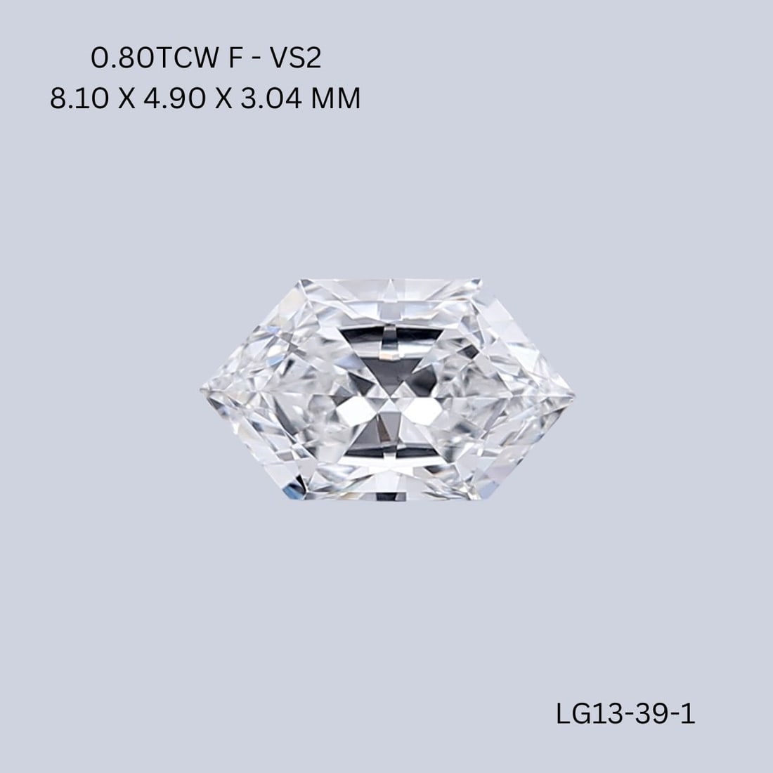 Loose Diamond - HEXAGONAL 0.8ct F VS2 (1 of 1)