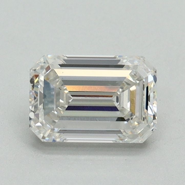 Loose Diamond - EMERALD 1.03ct F VS2: Loose Diamond - EMERALD 1.03ct F VS2 Source: This is a real non-mined Diamond that has been grown in a lab Shape: EMERALD Carats: 1.03 Color: F Clarity: VS2 Certification: GSI Video: