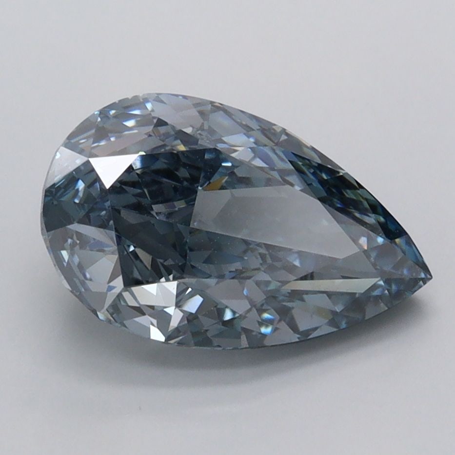 Loose Diamond - PEAR 2.52ct Fancy Deep Grayish Blue VS1 (1 of 1)