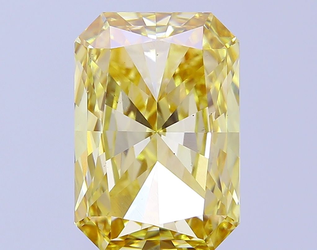 Loose Diamond - RADIANT 8.02ct Fancy Vivid Yellow VS2: Loose Diamond - RADIANT 8.02ct Fancy Vivid Yellow VS2 Source: This is a real non-mined Diamond that has been grown in a lab Shape: RADIANT Carats: 8.02 Color: Fancy Vivid Yellow Certification: IGI Vid