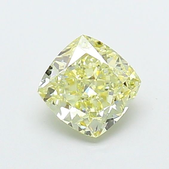 Loose Diamond - CUSHION MODIFIED 1.09ct Fancy Light Yellow VVS2: Loose Diamond - CUSHION MODIFIED 1.09ct Fancy Light Yellow VVS2 Source: This is a real non-mined Diamond that has been grown in a lab Shape: CUSHION MODIFIED Carats: 1.09 Color: Fancy Light Yellow Cer