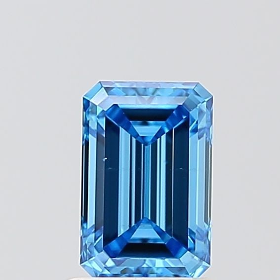 Loose Diamond - EMERALD 1.0ct Fancy Vivid Blue VS2: Loose Diamond - EMERALD 1.0ct Fancy Vivid Blue VS2 Source: This is a real non-mined Diamond that has been grown in a lab Shape: EMERALD Carats: 1.0 Color: Fancy Vivid Blue Certification: IGI Video: