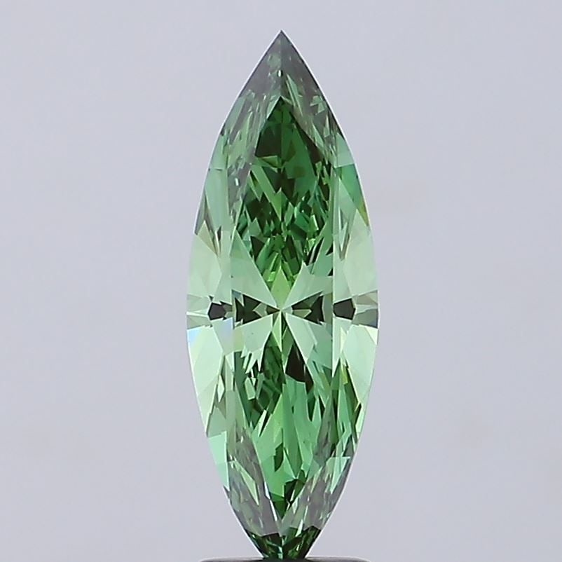 Loose Diamond - MARQUISE 2.98ct Fancy Vivid Green VVS2: Loose Diamond - MARQUISE 2.98ct Fancy Vivid Green VVS2 Source: This is a real non-mined Diamond that has been grown in a lab Shape: MARQUISE Carats: 2.98 Color: Fancy Vivid Green Certification: IGI Vi