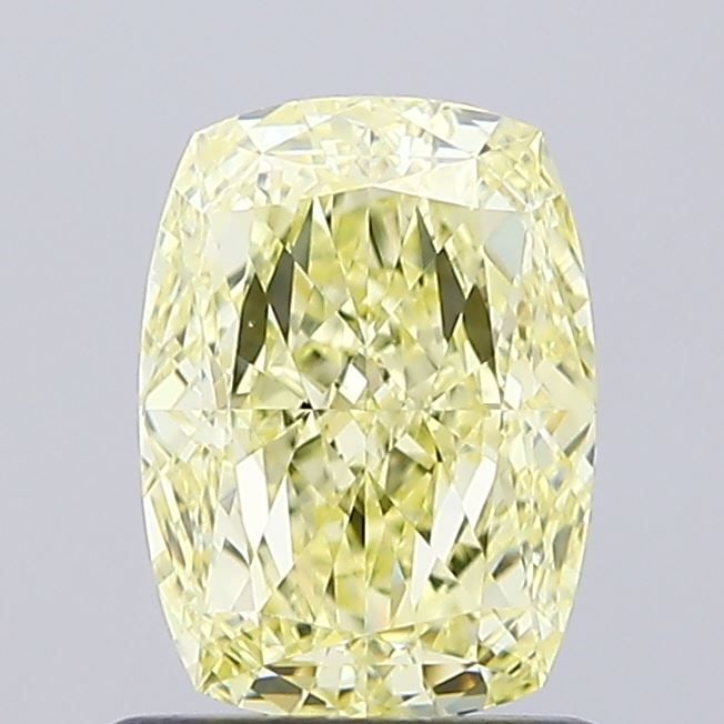 Loose Diamond - CUSHION MODIFIED 1.13ct Fancy Yellow VVS2: Loose Diamond - CUSHION MODIFIED 1.13ct Fancy Yellow VVS2 Source: This is a real non-mined Diamond that has been grown in a lab Shape: CUSHION MODIFIED Carats: 1.13 Color: Fancy Yellow Certification: 