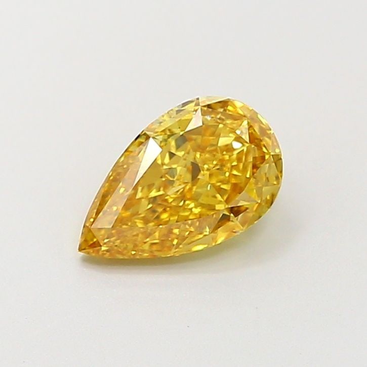Loose Diamond - PEAR 1.0ct Fancy Intense Brownish Yellow VS2: Loose Diamond - PEAR 1.0ct Fancy Intense Brownish Yellow VS2 Source: This is a real non-mined Diamond that has been grown in a lab Shape: PEAR Carats: 1.0 Color: Fancy Intense Brownish Yellow Certific