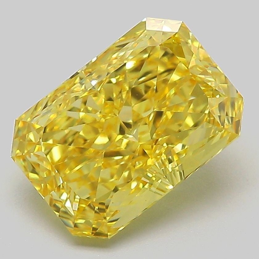 Loose Diamond - RADIANT 3.09ct Fancy Vivid Yellow VS1: Loose Diamond - RADIANT 3.09ct Fancy Vivid Yellow VS1 Source: This is a real non-mined Diamond that has been grown in a lab Shape: RADIANT Carats: 3.09 Color: Fancy Vivid Yellow Certification: IGI Vid