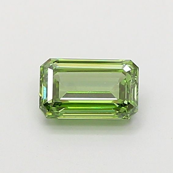 Loose Diamond - EMERALD 0.9ct Fancy Vivid Green VS1 (1 of 1)