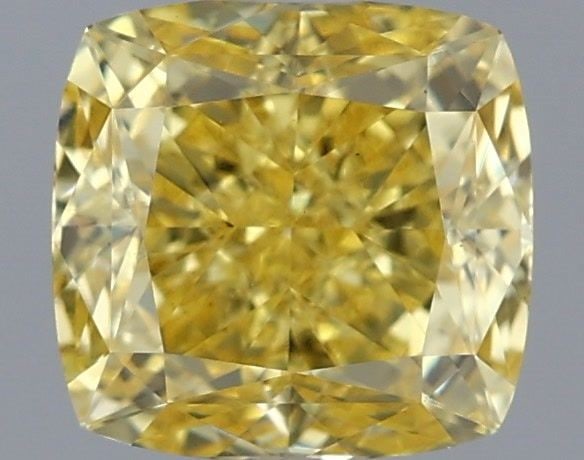 Loose Diamond - CUSHION MODIFIED 1.05ct Fancy Vivid Yellow VS1: Loose Diamond - CUSHION MODIFIED 1.05ct Fancy Vivid Yellow VS1 Source: This is a real non-mined Diamond that has been grown in a lab Shape: CUSHION MODIFIED Carats: 1.05 Color: Fancy Vivid Yellow