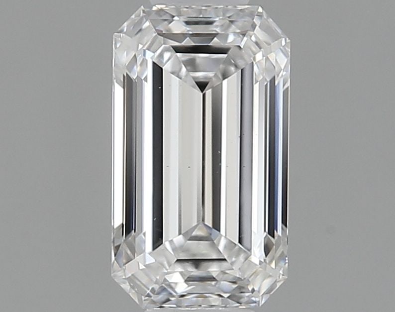 Loose Diamond - EMERALD 0.72ct D VS1: Loose Diamond - EMERALD 0.72ct D VS1 Source: This is a real non-mined Diamond that has been grown in a lab Shape: EMERALD Carats: 0.72 Color: D Clarity: VS1 Certification: IGI PLEASE NOTE: Framed, Lar