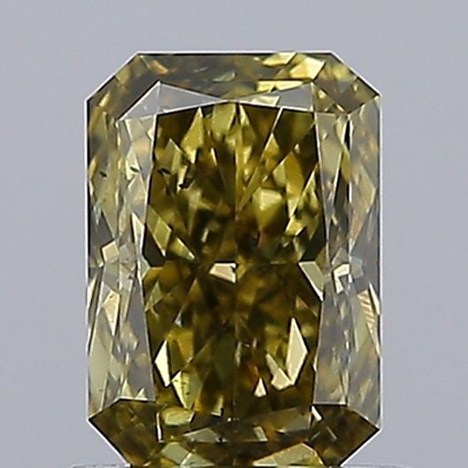 Loose Diamond - RADIANT 1.11ct Fancy Intense Gray Yellow SI1: Loose Diamond - RADIANT 1.11ct Fancy Intense Gray Yellow SI1 Source: This is a real non-mined Diamond that has been grown in a lab Shape: RADIANT Carats: 1.11 Color: Fancy Intense Gray Yellow Certific