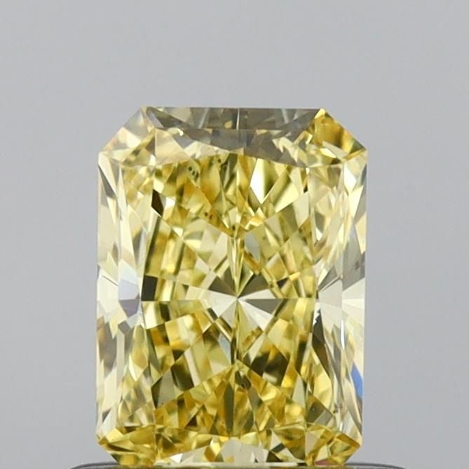 Loose Diamond - RADIANT 0.57ct Fancy Intense Yellow VS2: Loose Diamond - RADIANT 0.57ct Fancy Intense Yellow VS2 Source: This is a real non-mined Diamond that has been grown in a lab Shape: RADIANT Carats: 0.57 Color: Fancy Intense Yellow Certification: NON