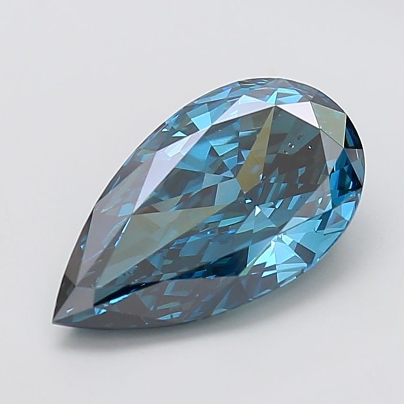 Loose Diamond - PEAR 4.09ct Fancy Deep Blue SI1: Loose Diamond - PEAR 4.09ct Fancy Deep Blue SI1 Source: This is a real non-mined Diamond that has been grown in a lab Shape: PEAR Carats: 4.09 Color: Fancy Deep Blue Certification: IGI Video: