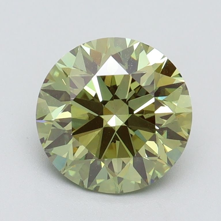 Loose Diamond - ROUND 1.54ct Fancy Vivid Green VS1: Loose Diamond - ROUND 1.54ct Fancy Vivid Green VS1 Source: This is a real non-mined Diamond that has been grown in a lab Shape: ROUND Carats: 1.54 Color: Fancy Vivid Green Certification: IGI Video:
