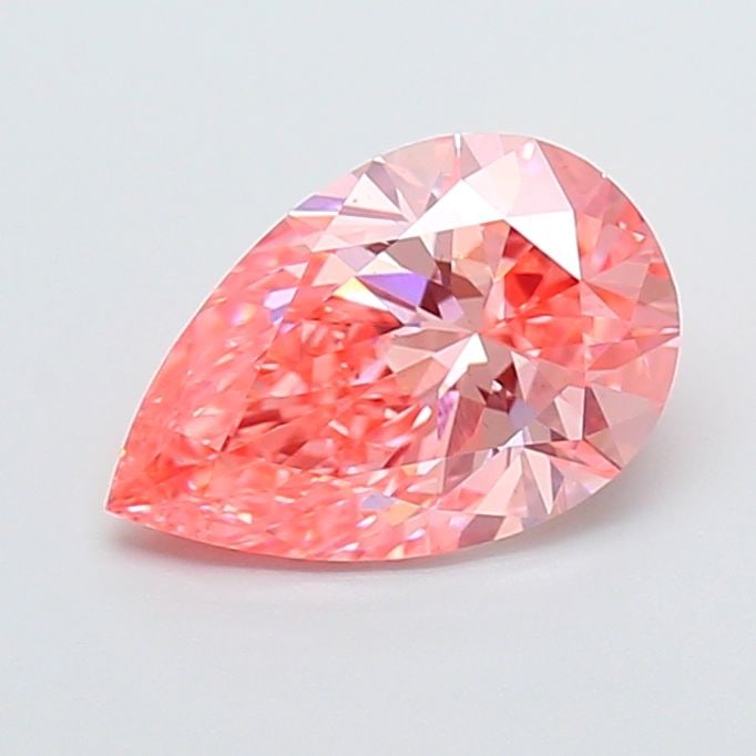 Loose Diamond - PEAR 1.69ct Fancy Vivid Pink VS1: Loose Diamond - PEAR 1.69ct Fancy Vivid Pink VS1 Source: This is a real non-mined Diamond that has been grown in a lab Shape: PEAR Carats: 1.69 Color: Fancy Vivid Pink Certification: IGI PLEASE NOTE: 