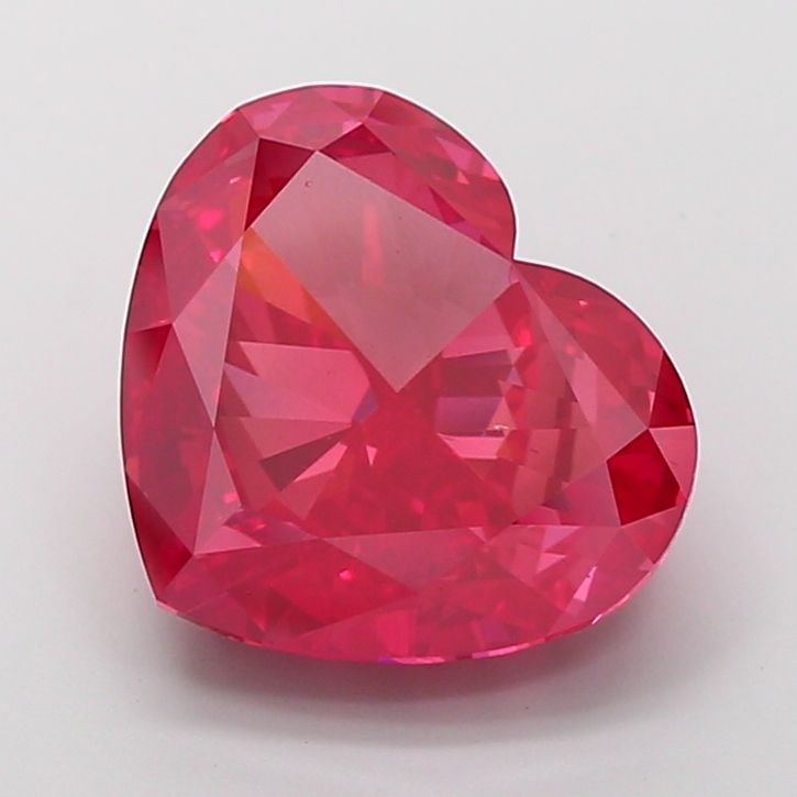 Loose Diamond - HEART 10.02ct Fancy Vivid Red VS2: Loose Diamond - HEART 10.02ct Fancy Vivid Red VS2 Source: This is a real non-mined Diamond that has been grown in a lab Shape: HEART Carats: 10.02 Color: Fancy Vivid Red Certification: IGI Video: