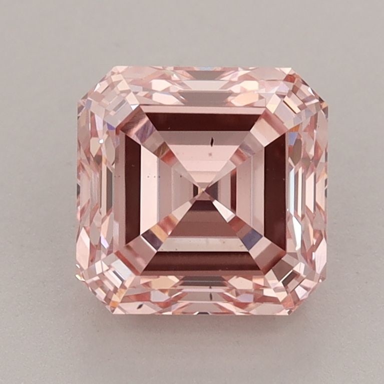 Loose Diamond - ASSCHER 2.11ct Fancy Intense Pink VS2: Loose Diamond - ASSCHER 2.11ct Fancy Intense Pink VS2 Source: This is a real non-mined Diamond that has been grown in a lab Shape: ASSCHER Carats: 2.11 Color: Fancy Intense Pink Certification: IGI Vid