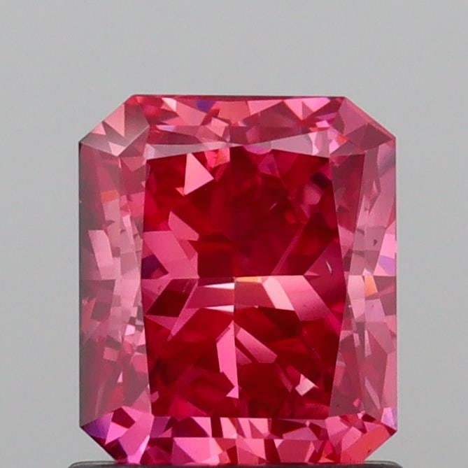 Loose Diamond - RADIANT 1.01ct Fancy Vivid Pink VS2: Loose Diamond - RADIANT 1.01ct Fancy Vivid Pink VS2 Source: This is a real non-mined Diamond that has been grown in a lab Shape: RADIANT Carats: 1.01 Color: Fancy Vivid Pink Certification: IGI Video: