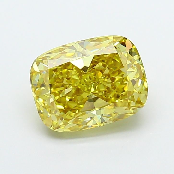 Loose Diamond - CUSHION MODIFIED 3.01ct Fancy Intense Yellow VS1 (1 of 1)