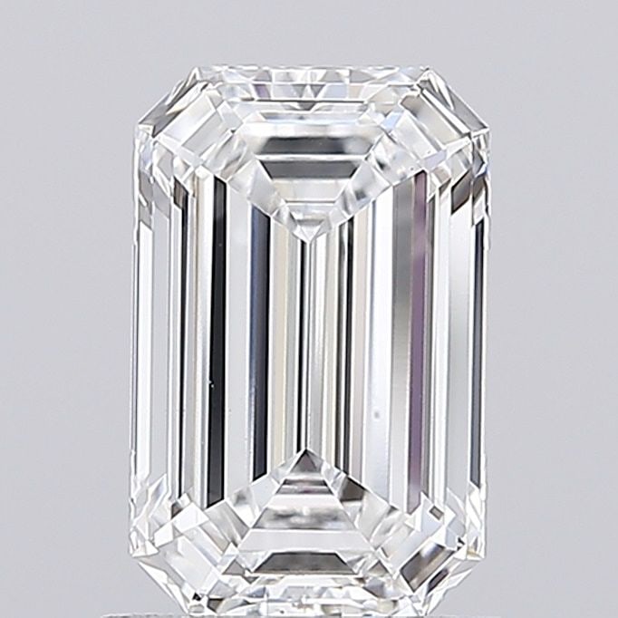 Loose Diamond - EMERALD 1.31ct E VS1: Loose Diamond - EMERALD 1.31ct E VS1 Source: This is a real non-mined Diamond that has been grown in a lab Shape: EMERALD Carats: 1.31 Color: E Clarity: VS1 Certification: IGI Video: