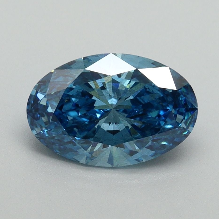 Loose Diamond - OVAL 1.68ct Fancy Vivid Blue SI1: Loose Diamond - OVAL 1.68ct Fancy Vivid Blue SI1 Source: This is a real non-mined Diamond that has been grown in a lab Shape: OVAL Carats: 1.68 Color: Fancy Vivid Blue Certification: IGI Video: Video