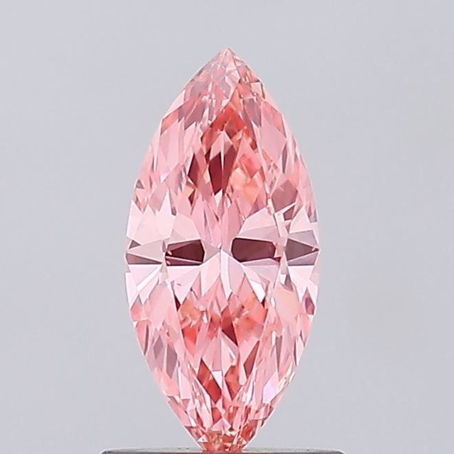 Loose Diamond - MARQUISE 0.63ct Fancy Vivid Pink VS2: Loose Diamond - MARQUISE 0.63ct Fancy Vivid Pink VS2 Source: This is a real non-mined Diamond that has been grown in a lab Shape: MARQUISE Carats: 0.63 Color: Fancy Vivid Pink Certification: NONE Vide