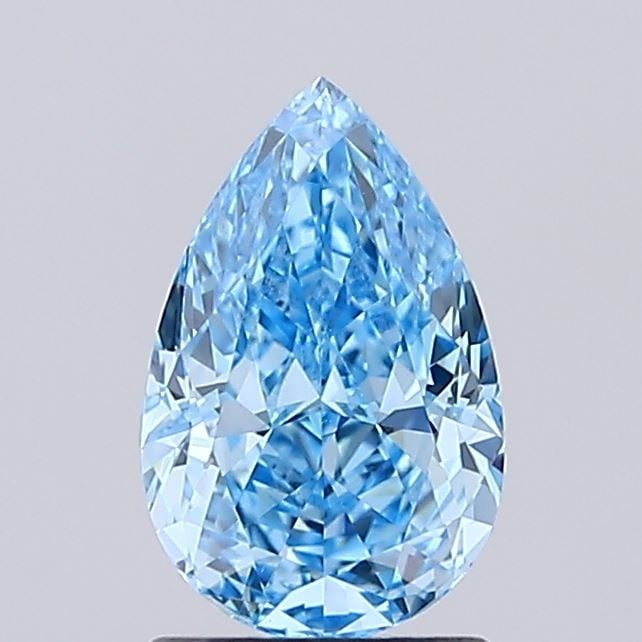 Loose Diamond - PEAR 1.53ct Fancy Vivid Blue VVS2: Loose Diamond - PEAR 1.53ct Fancy Vivid Blue VVS2 Source: This is a real non-mined Diamond that has been grown in a lab Shape: PEAR Carats: 1.53 Color: Fancy Vivid Blue Certification: IGI Video: