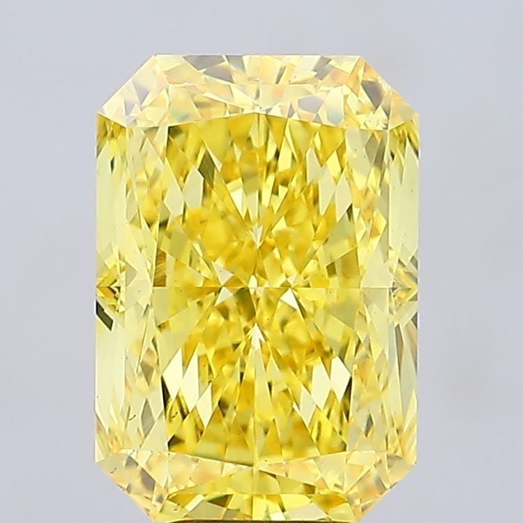 Loose Diamond - RADIANT 6.55ct Fancy Vivid Yellow VS2: Loose Diamond - RADIANT 6.55ct Fancy Vivid Yellow VS2 Source: This is a real non-mined Diamond that has been grown in a lab Shape: RADIANT Carats: 6.55 Color: Fancy Vivid Yellow Certification: IGI Vid