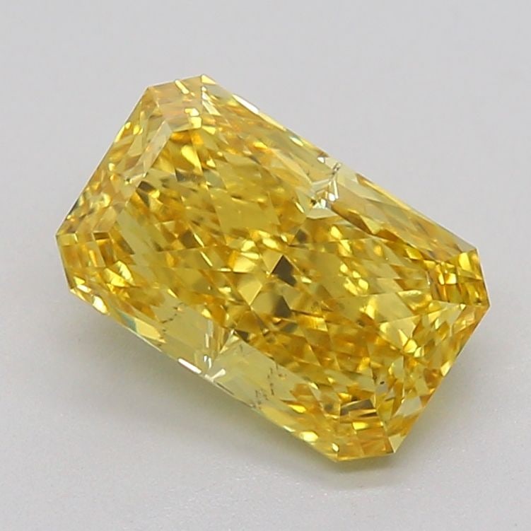 Loose Diamond - RADIANT 2.12ct Fancy Vivid Yellow VS2: Loose Diamond - RADIANT 2.12ct Fancy Vivid Yellow VS2 Source: This is a real non-mined Diamond that has been grown in a lab Shape: RADIANT Carats: 2.12 Color: Fancy Vivid Yellow Certification: IGI Vid