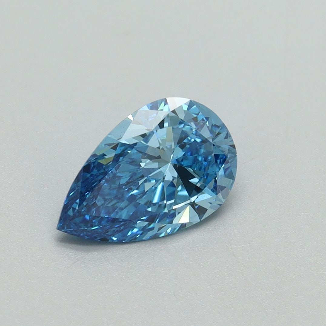 Loose Diamond - PEAR 1.02ct Fancy Vivid Blue VS2: Loose Diamond - PEAR 1.02ct Fancy Vivid Blue VS2 Source: This is a real non-mined Diamond that has been grown in a lab Shape: PEAR Carats: 1.02 Color: Fancy Vivid Blue Certification: IGI Video: