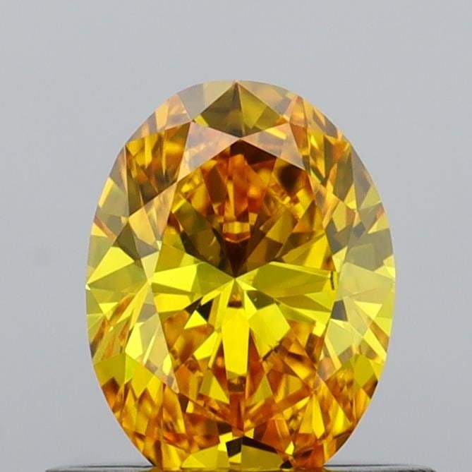 Loose Diamond - OVAL 0.55ct Fancy Vivid Yellow VS1: Loose Diamond - OVAL 0.55ct Fancy Vivid Yellow VS1 Source: This is a real non-mined Diamond that has been grown in a lab Shape: OVAL Carats: 0.55 Color: Fancy Vivid Yellow Certification: IGI Video: