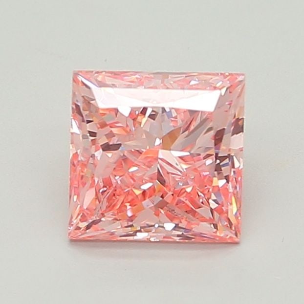 Loose Diamond - PRINCESS 2.54ct Fancy Vivid Pink VS2: Loose Diamond - PRINCESS 2.54ct Fancy Vivid Pink VS2 Source: This is a real non-mined Diamond that has been grown in a lab Shape: PRINCESS Carats: 2.54 Color: Fancy Vivid Pink Certification: IGI Video