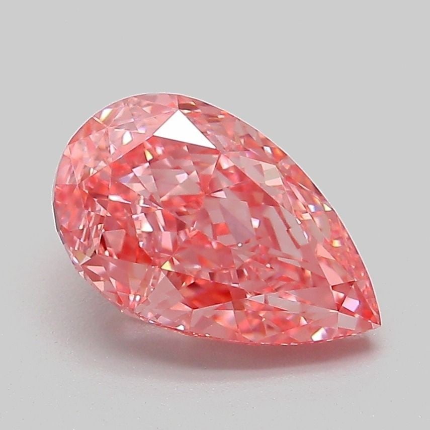 Loose Diamond - PEAR 2.04ct Fancy Vivid Pink VVS2: Loose Diamond - PEAR 2.04ct Fancy Vivid Pink VVS2 Source: This is a real non-mined Diamond that has been grown in a lab Shape: PEAR Carats: 2.04 Color: Fancy Vivid Pink Certification: IGI Video: