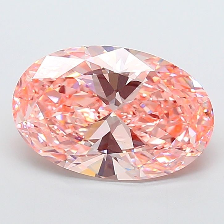 Loose Diamond - OVAL 10.05ct Fancy Vivid Pink VVS2: Loose Diamond - OVAL 10.05ct Fancy Vivid Pink VVS2 Source: This is a real non-mined Diamond that has been grown in a lab Shape: OVAL Carats: 10.05 Color: Fancy Vivid Pink Certification: IGI Video: