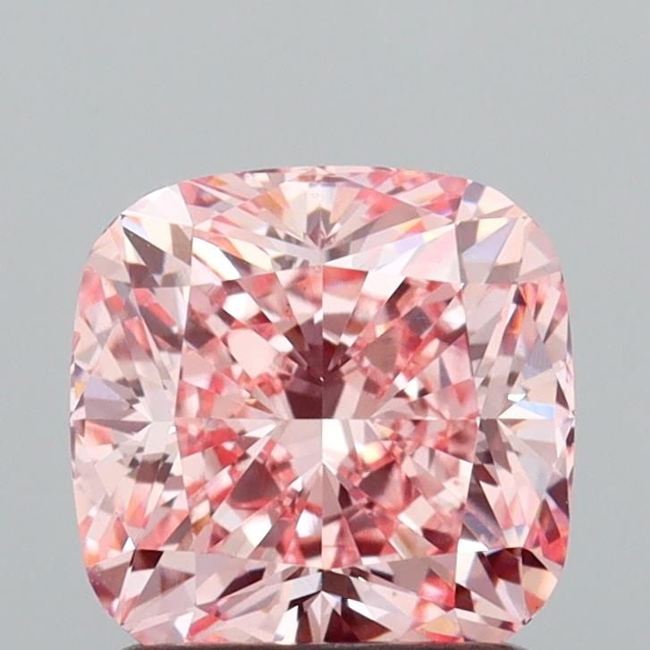 Loose Diamond - CUSHION MODIFIED 1.5ct Fancy Vivid Pink VS2: Loose Diamond - CUSHION MODIFIED 1.5ct Fancy Vivid Pink VS2 Source: This is a real non-mined Diamond that has been grown in a lab Shape: CUSHION MODIFIED Carats: 1.5 Color: Fancy Vivid Pink