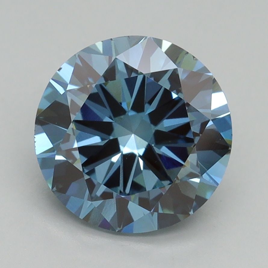 Loose Diamond - ROUND 2.5ct Fancy Intense Blue VS1: Loose Diamond - ROUND 2.5ct Fancy Intense Blue VS1 Source: This is a real non-mined Diamond that has been grown in a lab Shape: ROUND Carats: 2.5 Color: Fancy Intense Blue Certification: IGI Video: