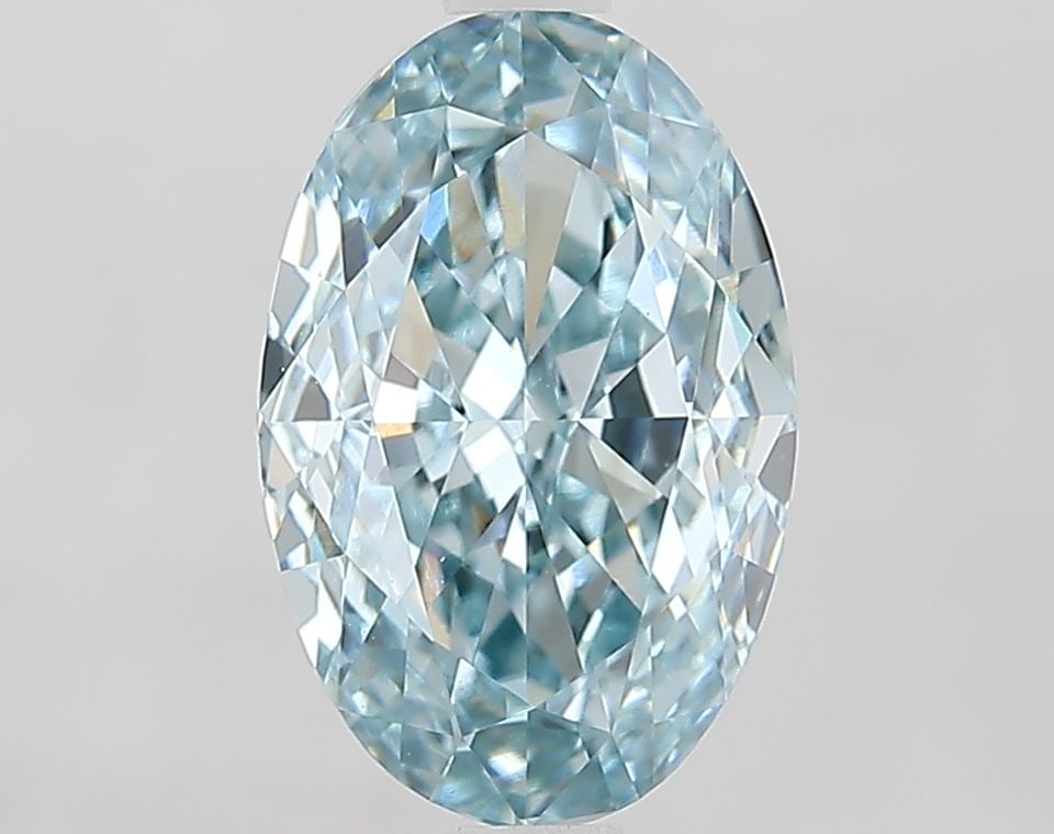 Loose Diamond - OVAL 2.51ct Fancy Intense Greenish Blue VVS2: Loose Diamond - OVAL 2.51ct Fancy Intense Greenish Blue VVS2 Source: This is a real non-mined Diamond that has been grown in a lab Shape: OVAL Carats: 2.51 Color: Fancy Intense Greenish Blue